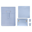 S177 3 In 1 Leather Waterproof Laptop Liner Bags, Size: 15 inches(Baby Blue) - 15 inch by PMC TechLife | Online Shopping South Africa | PMC TechLife | Buy Now Pay Later Mobicred