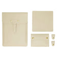 S177 3 In 1 Leather Waterproof Laptop Liner Bags, Size: 15 inches(Apricot) - free shipping - PMC TechLife - Order now!