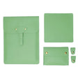 S177 3 In 1 Leather Waterproof Laptop Liner Bags, Size: 15 inches(Avocado Green) - 15 inch by PMC TechLife | Online Shopping South Africa | PMC TechLife | Buy Now Pay Later Mobicred