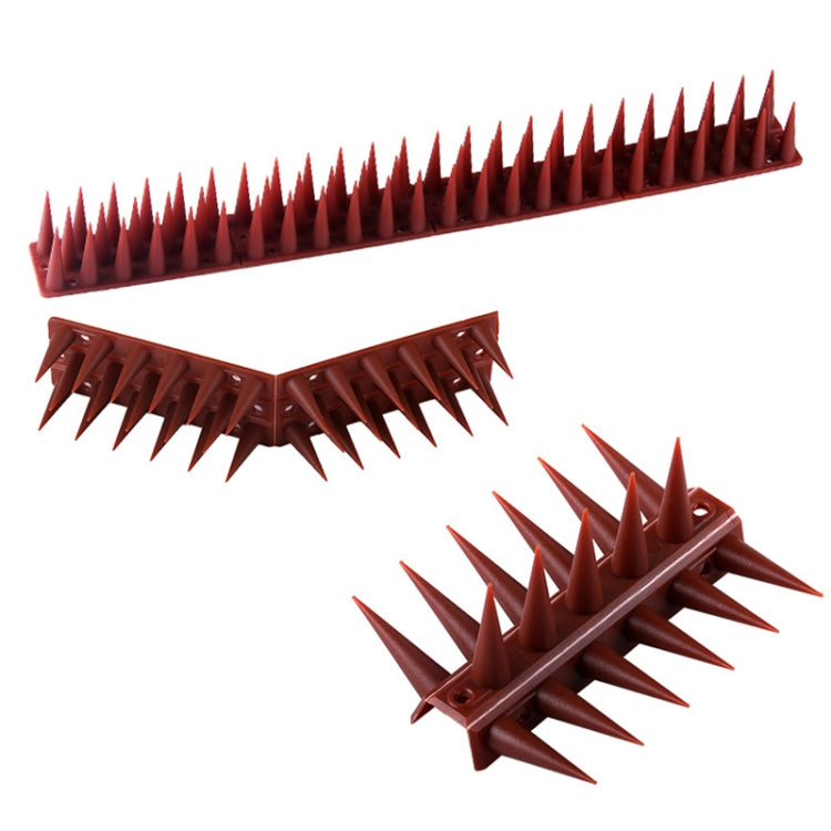 Plastic Bird Repellent Thorns Fence Anti-climb Nails(Brick Red)