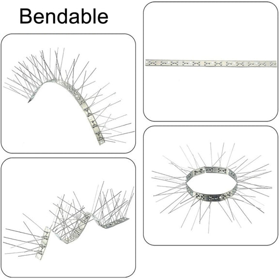 10 Sets 25cm Long Stainless Steel Bird Repellent Thorn Anti-cat Thorn Bird Device