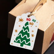 100pcs / Pack Christmas Kraft Paper Tag Gift Wrap Card Set(L-31)