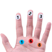 100 Stickers/Sheet Clothes Footwear Size Number Label Sticker, Random Color Delivery, Diameter: 10mm