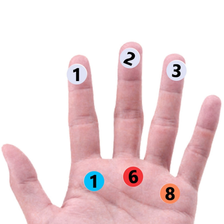 100 Stickers/Sheet Clothes Footwear Size Number Label Sticker, Random Color Delivery, Diameter: 10mm