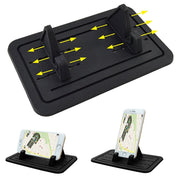 G01 Car Phone Holder Silicone Pad Center Console Tablet Holder(Black)