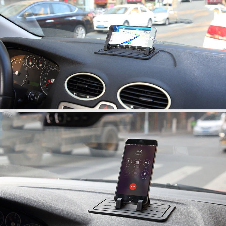 G01 Car Phone Holder Silicone Pad Center Console Tablet Holder(Black)