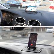 G01 Car Phone Holder Silicone Pad Center Console Tablet Holder(Black)