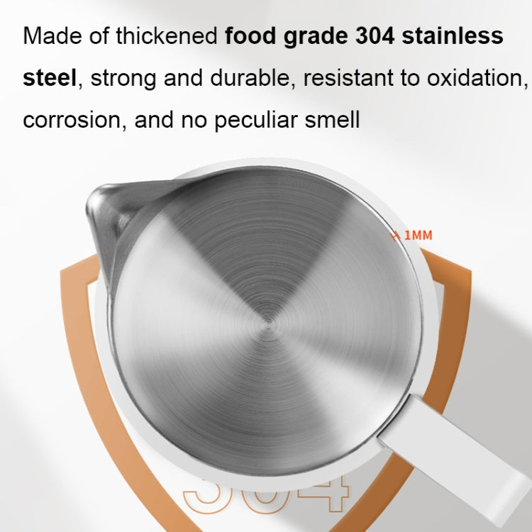 304 Stainless Steel Coffee Pot with Scale, Spec: 350ml (Black Beak)