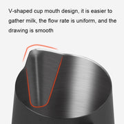 304 Stainless Steel Coffee Pot with Scale, Spec: 350ml (Black Beak)