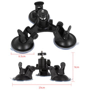 Car General Purpose Vehicle Bracket Suction Cup Fixed Glass Video Shooting Base, Shape: Suction Cup+PTZ