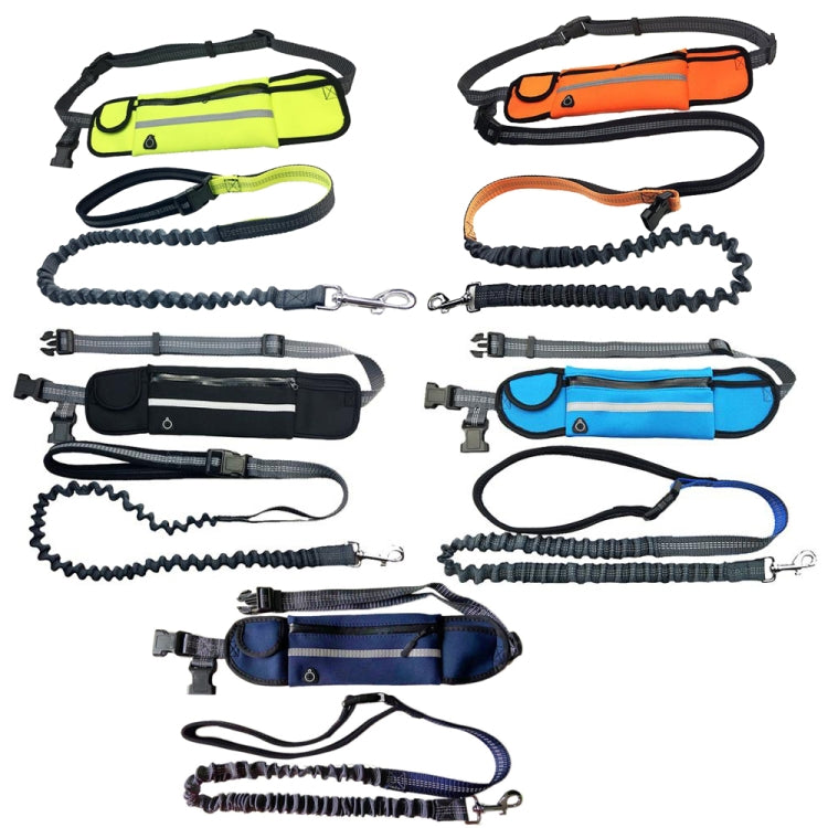 Pet Run Traction Rope Portable Waist Bag(Blue)