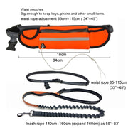 Pet Run Traction Rope Portable Waist Bag(Blue)