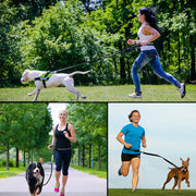 Pet Run Traction Rope Portable Waist Bag(Orange)