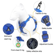 HT-864 Pet Traction Rope Reflective Breathable Dog Chest Strap Vest, Size: XL(Gray)