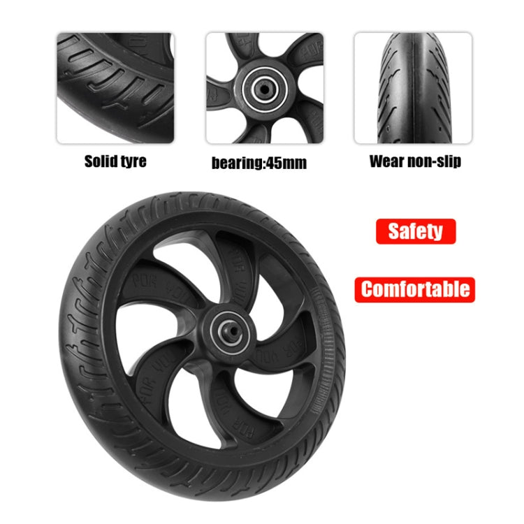 8 inch Scooter Plastic Front Wheel Accessories For KUGOO S1/S2/S3(Black)