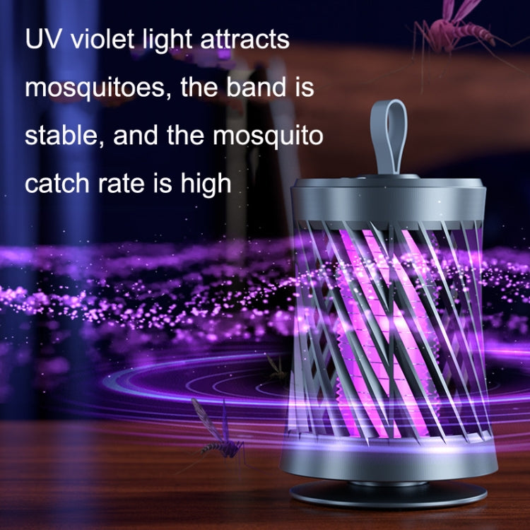C16 Silent Electric Mosquito Killer Home USB Night Light(Dark Gray)