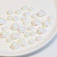 SP0473 30Pcs/Pack 3D Camellia Nail Art Decorative Rhinestones(Colorful White) - Nail Stickers by PMC Jewellery | Online Shopping South Africa | PMC Jewellery | Buy Now Pay Later Mobicred