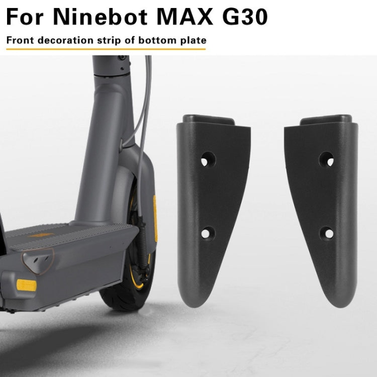 Scooter Base Plate Rear Side Protection Cover For Ninebot MAX G30(Black)