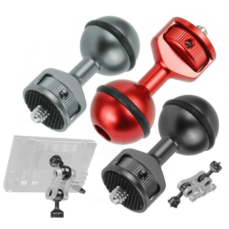 2.5cm Ball Head Clip for Action Camera Underwater Video Camera Light Diving Joint(Titanium)