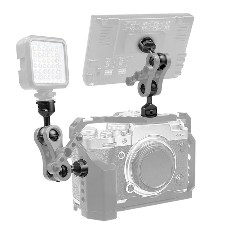 2.5cm Ball Head Clip for Action Camera Underwater Video Camera Light Diving Joint(Titanium)