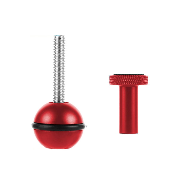 Ball Head Adapter Adjustable Screw Fixed Mount  Camera Underwater Diving Photography Lights Bracket(1/4 Inch Red)
