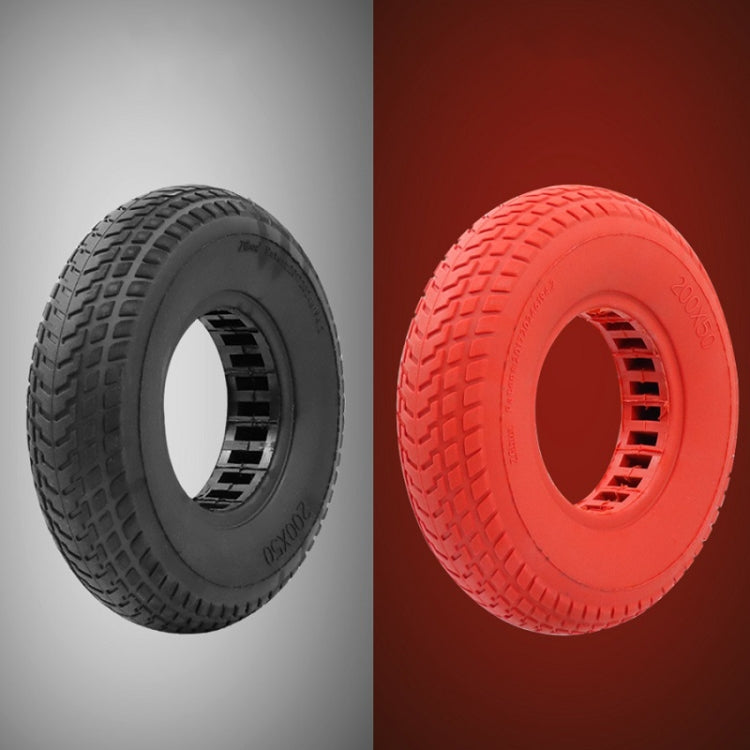 8 inch Hollow Solid Rubber Tire For Xiaomi Scooter, Color: Red