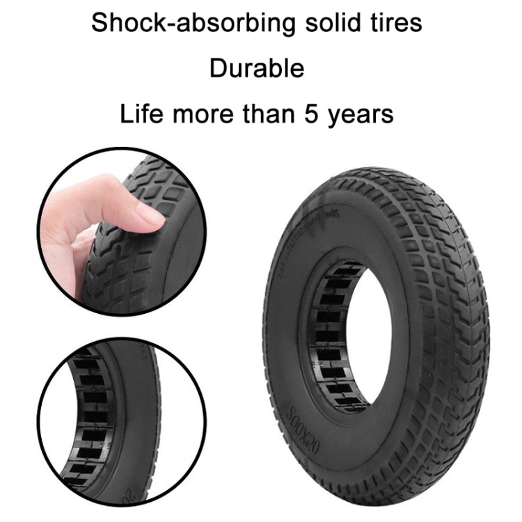 8 inch Hollow Solid Rubber Tire For Xiaomi Scooter, Color: Red