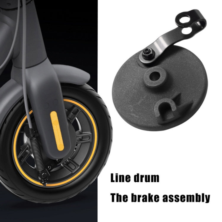 Electric Scooter Front Wheel Brake Stack Device For Ninebot MAX G30(Black)