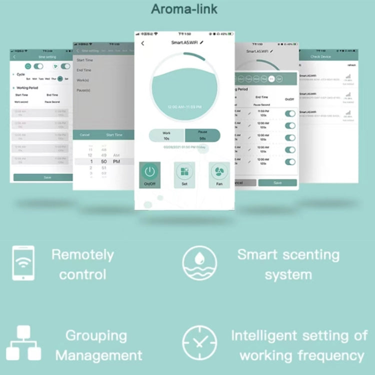 Intelligent Remote Mobile Phone Control Automatic Aromatherapy Machine(US Plug)