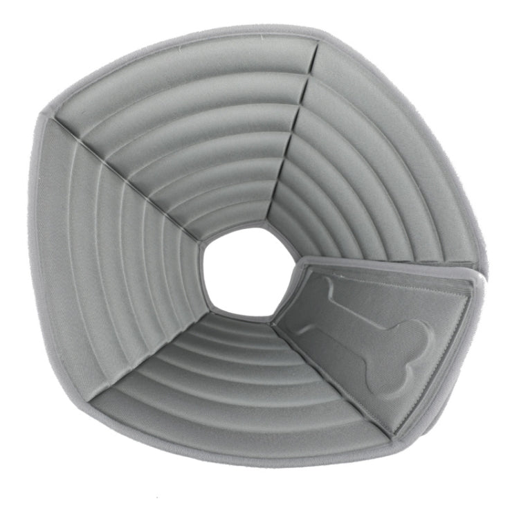 Pet Grooming Anti-Bite Neck Ring, Specification: S(Grey)