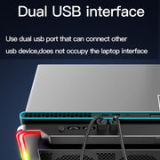 CoolCold F5  Laptop Radiator Bracket Office Desk Adjustable Laptop Cooler,Style: Fantasy Edition