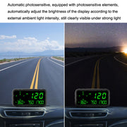 C3012 GPS Head-up Display Speed Mileage Compass Car General (Black)