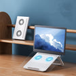 D33  2 Fan Laptop Cooling Bracket Folding Portable Liftable Tablet Bracket(White) - Cooling Pads by PMC TechLife | Online Shopping South Africa | PMC TechLife | Buy Now Pay Later Mobicred