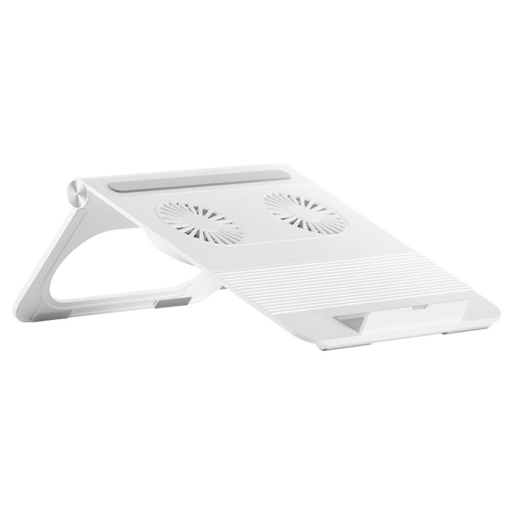 D33  2 Fan Laptop Cooling Bracket Folding Portable Liftable Tablet Bracket(Black)