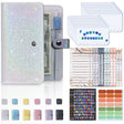 A6 Gypsophila Loose-leaf Bookkeeping Notebook Cash Budget Hand Book(Silver White) - Notebooks by PMC TechLife | Online Shopping South Africa | PMC TechLife