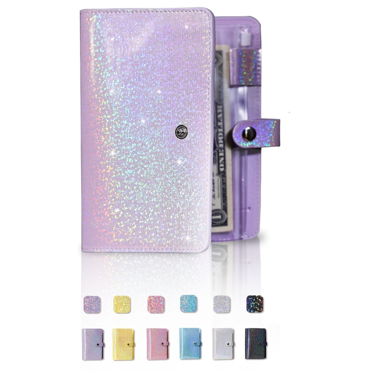 A6 Gypsophila Loose-leaf Bookkeeping Notebook Cash Budget Hand Book(Pink)