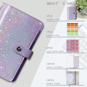 A6 Gypsophila Loose-leaf Bookkeeping Notebook Cash Budget Hand Book(Pink)