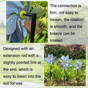 Balcony Garden Farmland Bird Catcher Reflector Anti-bird Laser Windmill, Style: Silver Octagon