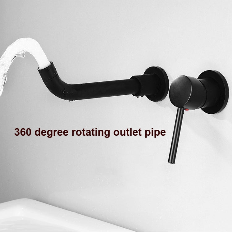 In-wall Hidden Concealed Faucet Hot and Cold Copper Mixing Valve, Specification: Silver Split