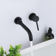 In-wall Hidden Concealed Faucet Hot and Cold Copper Mixing Valve, Specification: Silver Split