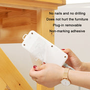 Traceless Wall Hanging Multifunction Plug-in Rack, Specification: Double
