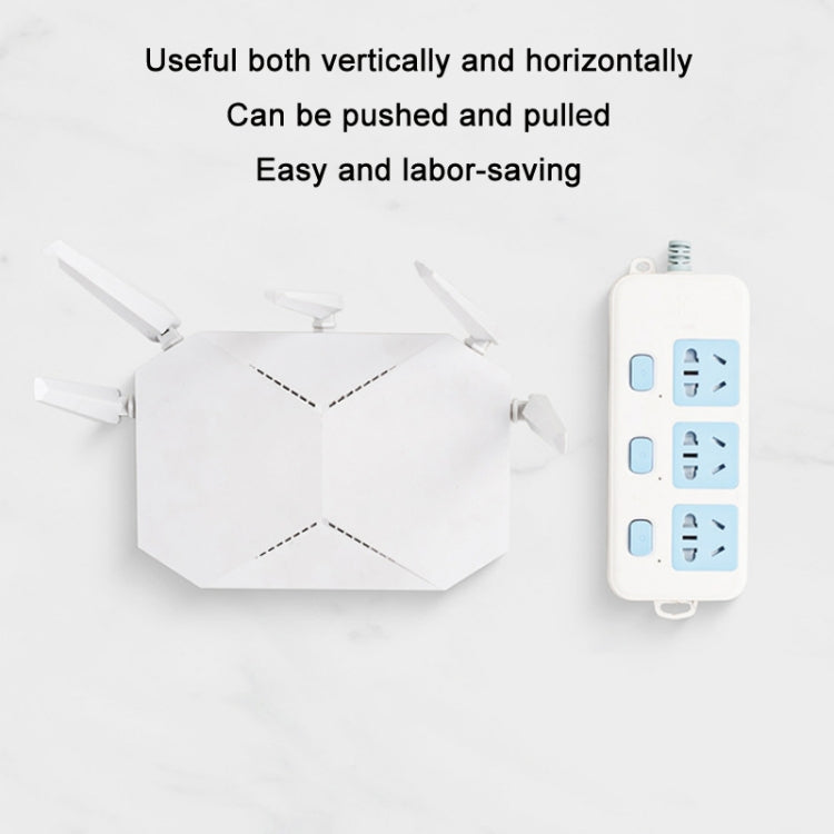 Traceless Wall Hanging Multifunction Plug-in Rack, Specification: Double