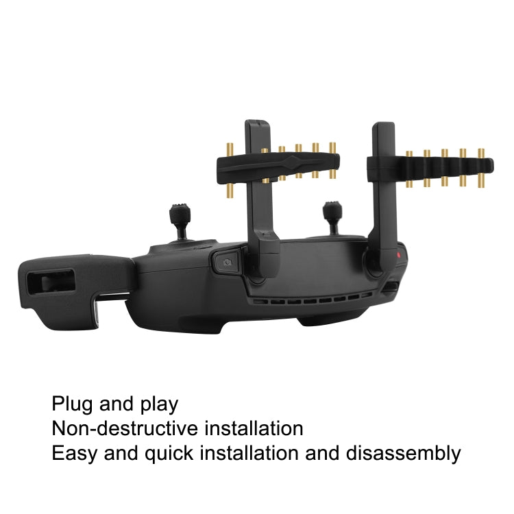 BRDRC Antenna Range Extender Signal Amplifier For DJI Mini SE/MAVIC 2/Pro/Air(Black Copper)