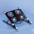 Laptop Radiator Bracket Folding Storage Air-cooled Cooling Base,Style: Four Fan - Cooling Pads by PMC TechLife | Online Shopping South Africa | PMC TechLife | Buy Now Pay Later Mobicred