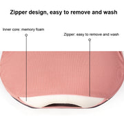 Office Memory Foam Waist Support Cushion Waist Support Pillow(Grass Green)