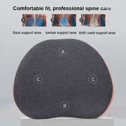 Office Memory Foam Waist Support Cushion Waist Support Pillow(Grass Green)