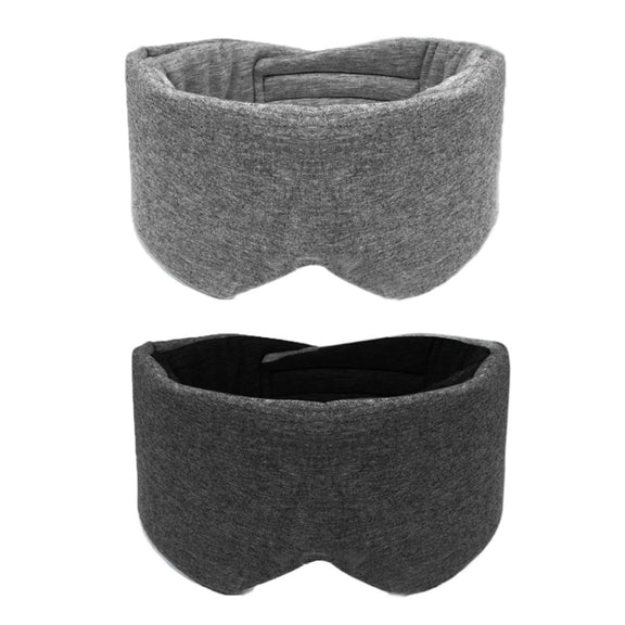 Oversized Cotton Breathable Blackout Sleep Eye Mask(Black)