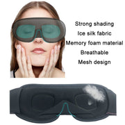 3D Breathable Shading Eye Protection Sleep Eye Mask(Green)