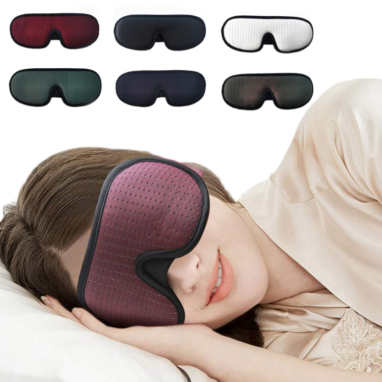 3D Breathable Shading Eye Protection Sleep Eye Mask(White)