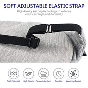 Wire Nose Adjustable Breathable Sleeping Eye Mask(Black)